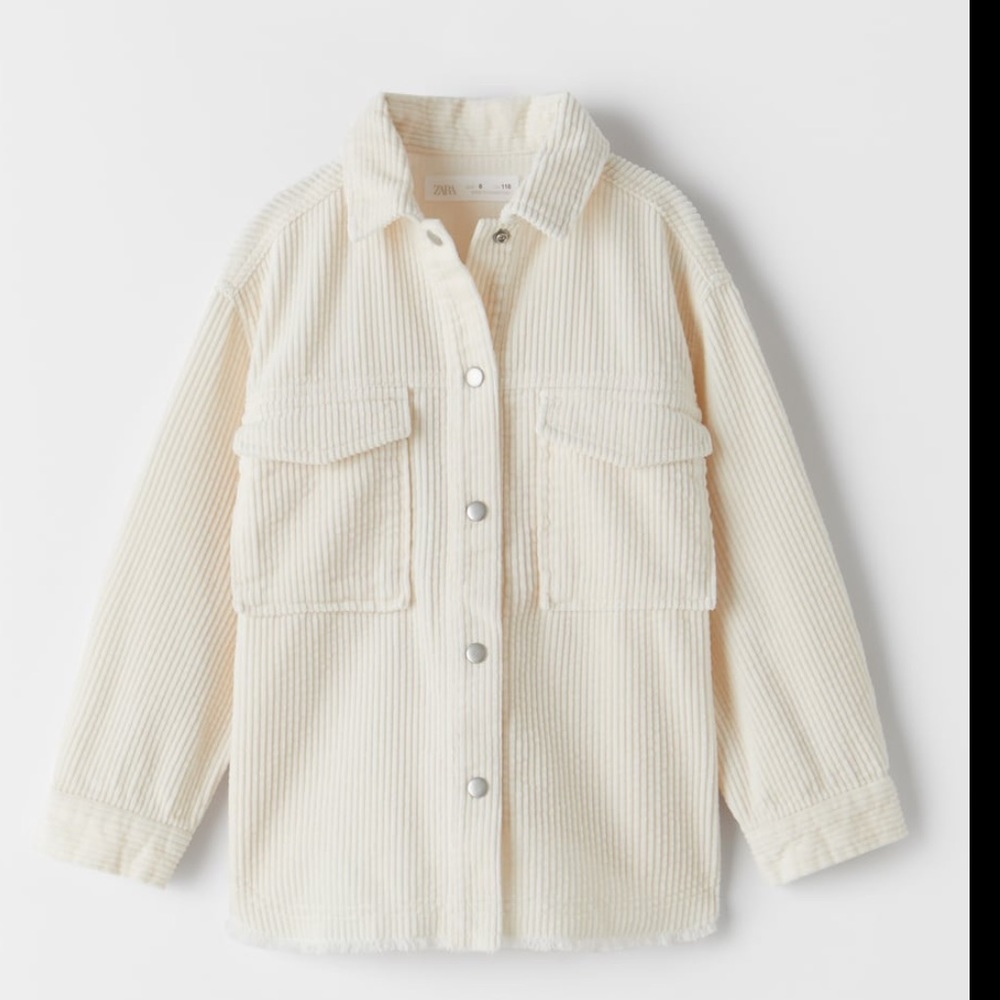 Frayed Corduroy Overshirt